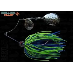 Spinnerbait Berti Shallow Killer Colorado Colorado, Albastru/Chartreuse, 7g