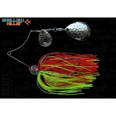 Spinnerbait Berti Shallow Killer Colorado Colorado, Rosu/Chartreuse, 7g
