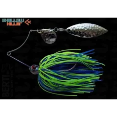 Spinnerbait Berti Shallow Killer Colorado Salcie, Albastru/Chartreuse, 7g