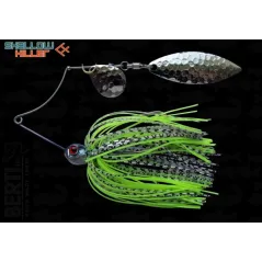 Spinnerbait Berti Shallow Killer Colorado Salcie, Alb/Negru/Chartreuse, 11g