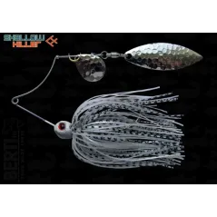 Spinnerbait Berti Shallow Killer Colorado Salcie, Alb/Negru/Pearl, 7g