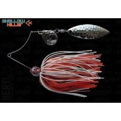 Spinnerbait Berti Shallow Killer Colorado Salcie, Alb/Rosu, 7g