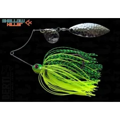 Spinnerbait Berti Shallow Killer Colorado Salcie, Chartreuse/Lime Tiger, 11g