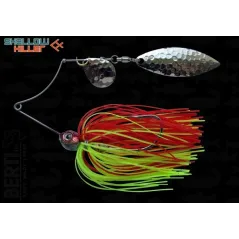 Spinnerbait Berti Shallow Killer Colorado Salcie, Rosu/Chartreuse, 7g