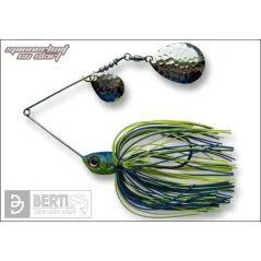 Spinnerbait cu Skirt Berti Colorado Colorado, Albastru/Chartreuse, 14g