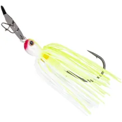 Chatterbait Strike King Thunder Cricket Vibrating Swim Jig, Chartreuse White, 14.2g