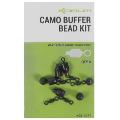 Kit pentru Montura Culisanta Korum Camo Buffer Bead Kit, 6 bucati/plic