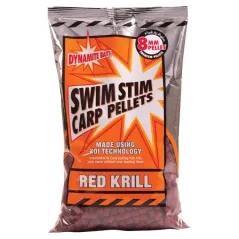 Pelete Dynamite Baits Swim Stim Carp Pellets, Red Krill, 900g