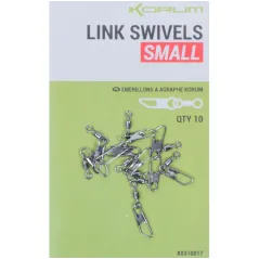 Vartej cu Agrafa Korum Link Swivel, 10buc/plic