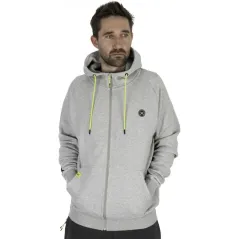 Hanorac Matrix Full Zip Hoody Black Edition, Grey/Lime