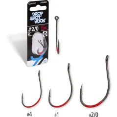 Quantum 4Street Drop Shot Hook Black Red, Nr.4
