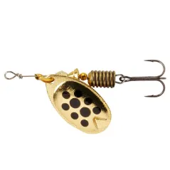 Lingura Rotativa Abu Garcia Fast Attack 4cm/5g, Culoare Gold/Black Dots