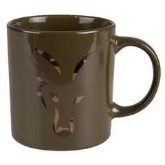 Cana Ceramica Fox Green & Camo Head Ceramic Mug