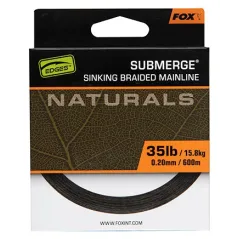 Fir Textil Fox Submerge Naturals Braid, Green, 600m, 0.20mm, 35lb/15.8kg