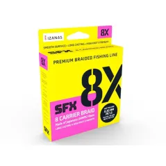 Fir Textil Sufix SFX 8 Carrier Braid, Hot Yellow, 135m