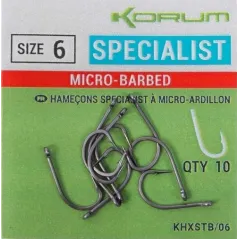 Carlige Korum Xpert Specialist Micro-Barbed, 10buc la plic