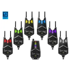 Set Avertizori Pescuit Delphin TECTON 4+1 cu Stație