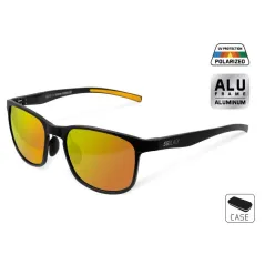 Ochelari de Soare Polarizati Delphin SG Black, Lentile Portocalii