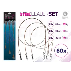 Set Strune Pescuit la Stiuca Delphin din Otel BOMB! cu Vartej si Carabina