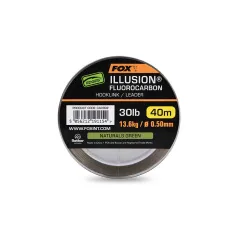 Inaintas/Fir Forfac Fluorocarbon Fox Illusion Hooklink/Leader, Naturals Green, 40m