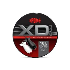Fir Textil Pescuit Spomb XD Pro Braid Grey 8+1- 0,14mm, 16lbs