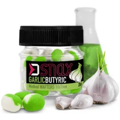 Dumbell Critic Echilibrat Delphin D Snax Method Wafters, 10x7mm, 20g/borcan, Usturoi-Butyric