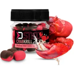 Dumbell Critic Echilibrat Delphin D Snax Method Wafters, 10x7mm, 20g/borcan, Crab-Krill