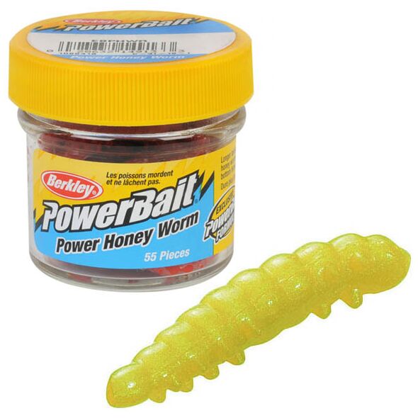 Viermi Artificiali BERKLEY Powerbait Honey Worms, 2.5cm, 55buc/flacon