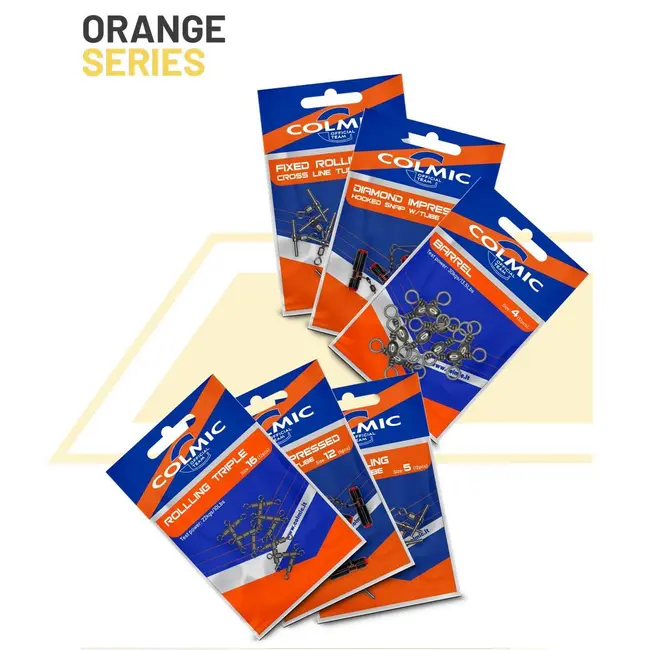 Agrafa Culisanta Colmic Interlock Seria, Orange, 6buc/plic