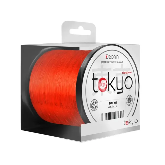 Fir Monofilament Delphin Tokyo, Portocaliu, 0,33mm 8,2kg 1100m