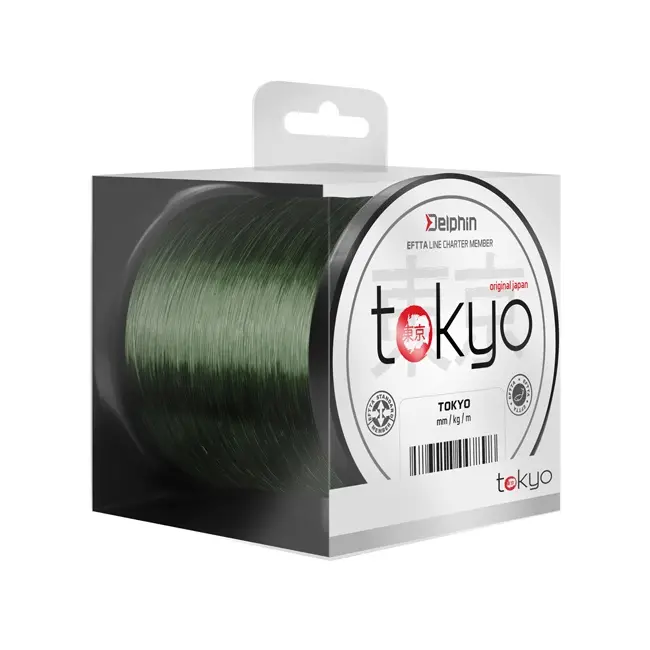 Fir Monofilament Delphin Tokyo, Verde, 0,33mm 8,2kg 1100m