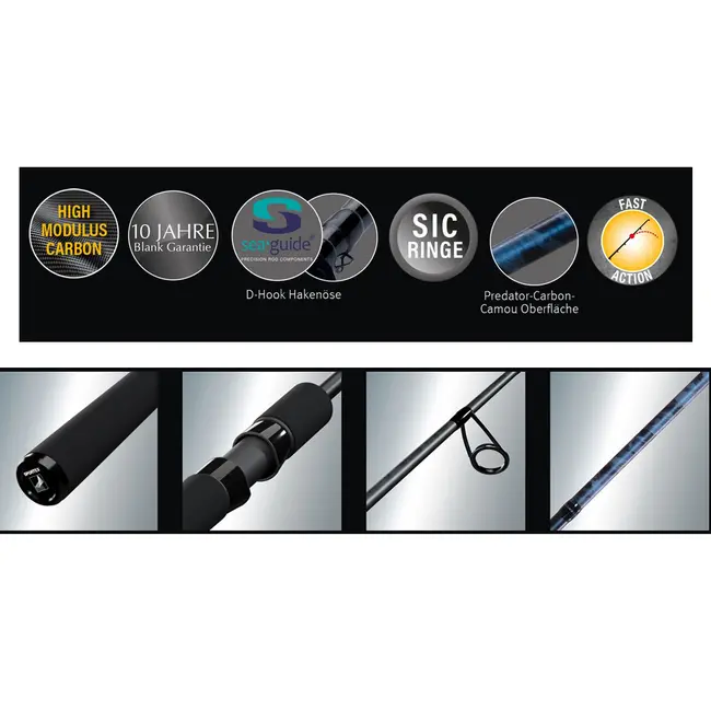 Lanseta Spinning Sportex Rapid Spin, 2.70m, 20g, 2buc