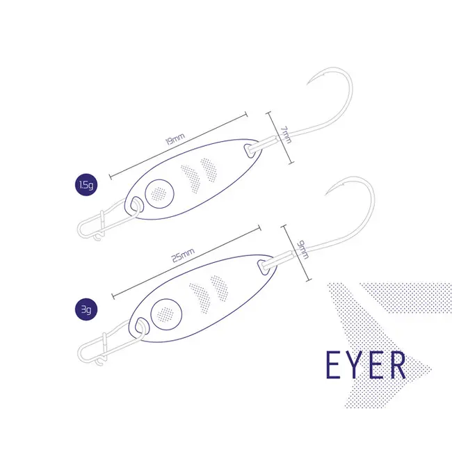 Lingurita Oscilanta Delphin Eyer, 1.9cm, 1.5g, Culoare PINKY