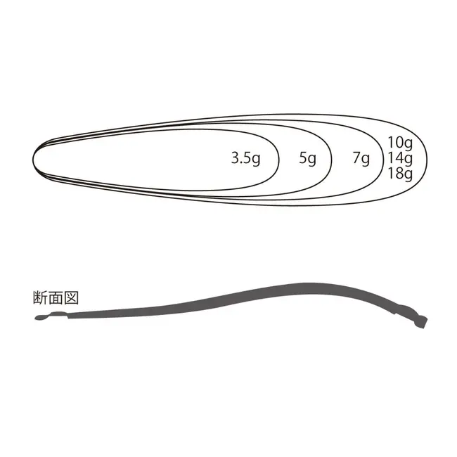 Lingurita Oscilanta Tiemco Lighting Wobbler, Culoare 311, 5.6cm, 9.8g