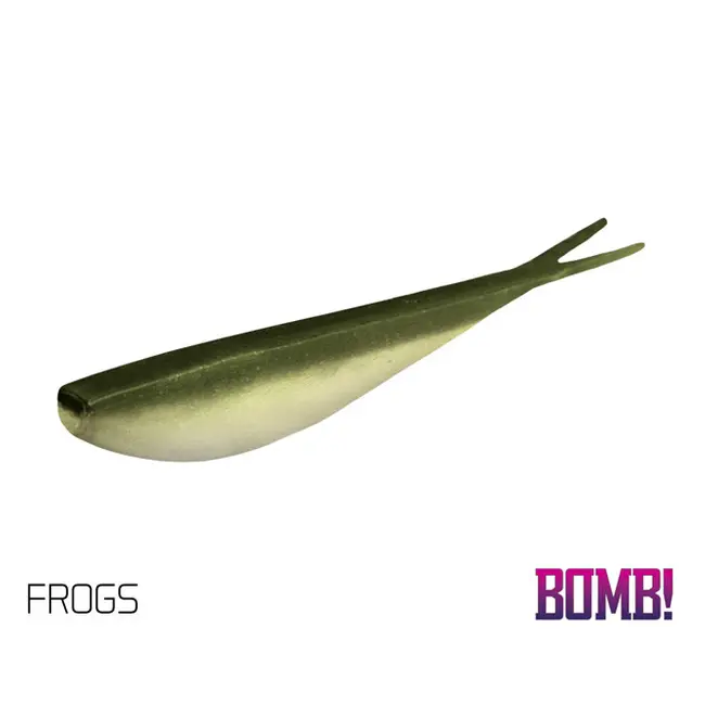 Shad Delphin Bomb D-Shot, 10.5cm, 5buc/plic, Culoare Frogs