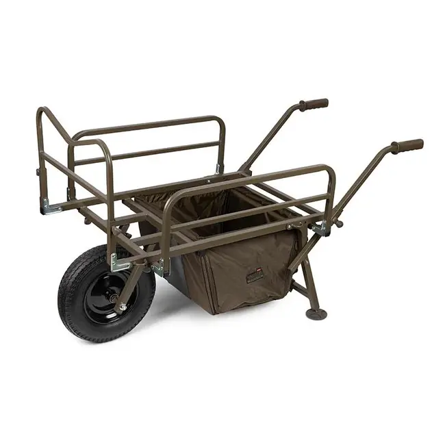 Fox Voyager Barrow Plus – Cărucior de Pescuit Reglabil și Confortabil