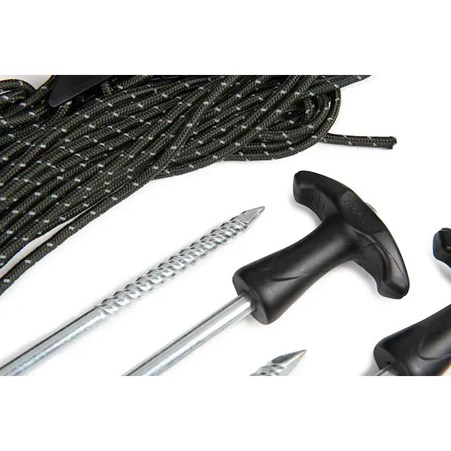 Fox Voyager Bivvy Storm Pack – Cuie și Frânghii pentru Fixarea Cortului în Furtuni