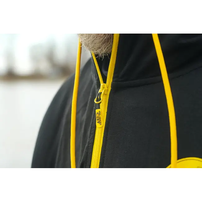 Hanorac cu Fermoar pentru Pescarii de Somn Black Zip Hoody– Black Cat