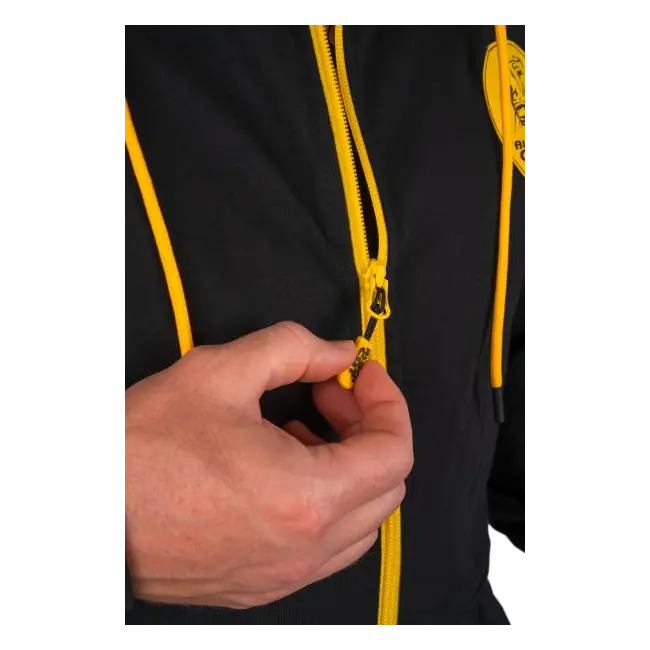 Hanorac cu Fermoar pentru Pescarii de Somn Black Zip Hoody– Black Cat