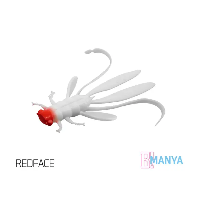 Nimfa Delphin MANYA UVs, 10.5cm, 5buc/plic, Culoare Redface