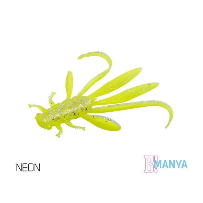 Nimfa Delphin MANYA UVs, 10.5cm, 5buc/plic, Culoare Neon