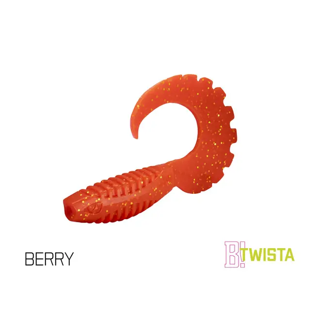 Twister Delphin TWISTA UVs, 8cm, 5buc/plic, Culoare Berry
