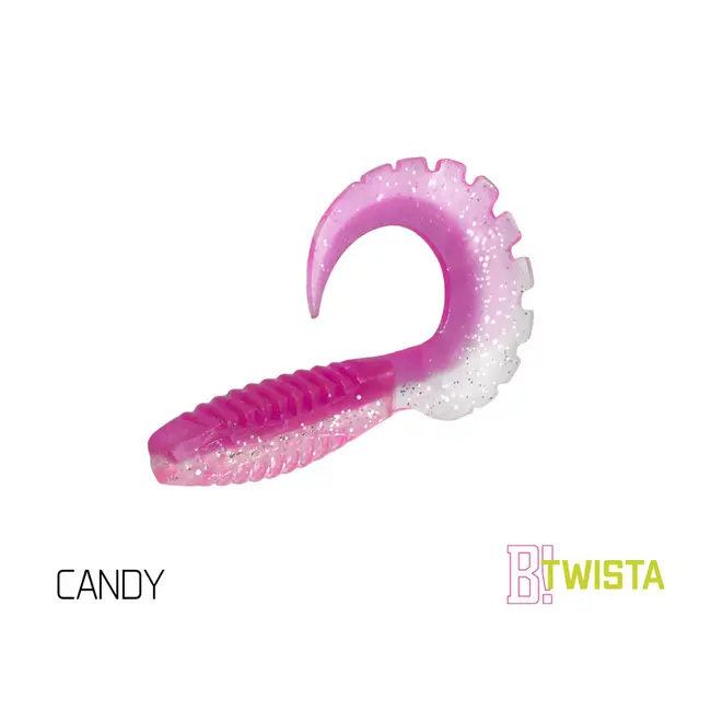 Twister Delphin TWISTA UVs, 10cm, 5buc/plic, Culoare Candy