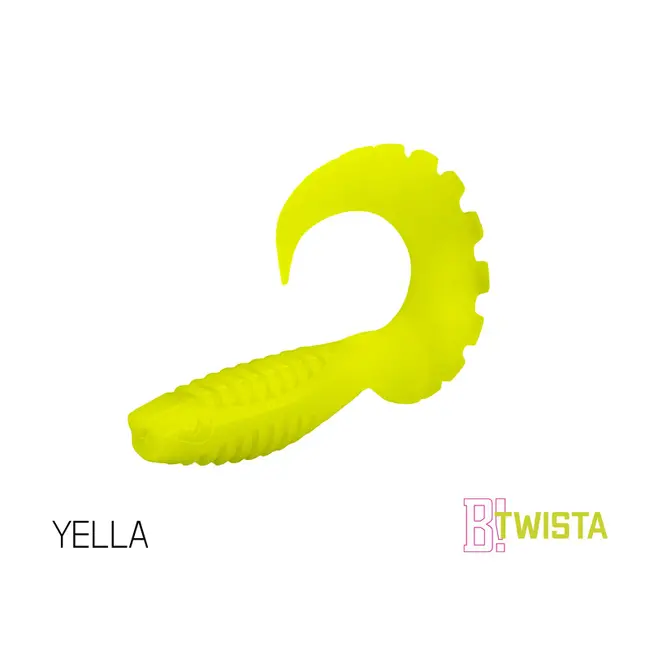 Twister Delphin TWISTA UVs, 10cm, 5buc/plic, Culoare Yella