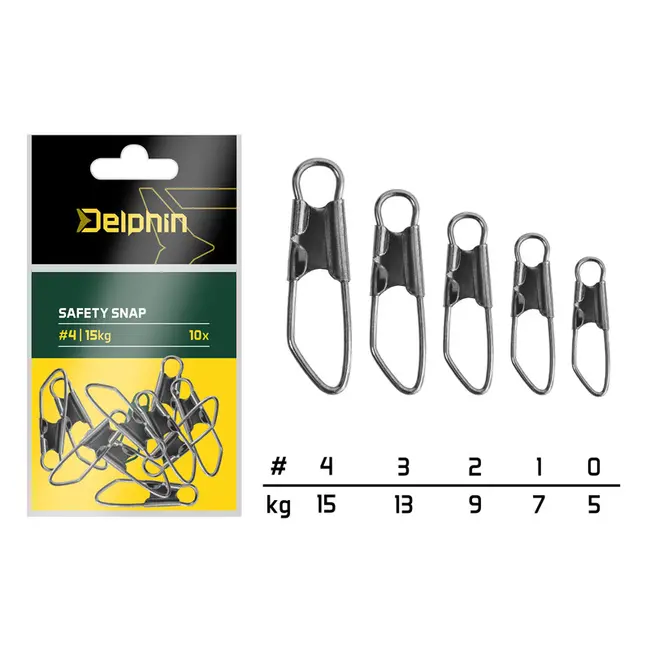 Agrafa Rapida Delphin Safety Snap, 10buc/plic