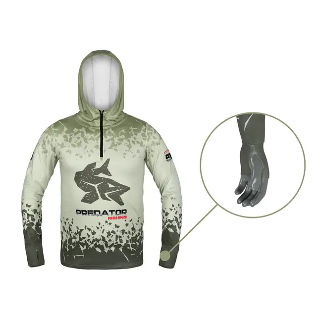 Bluza cu Gluga si Protectie UV Delphin UV ARMOR 50+ Predator