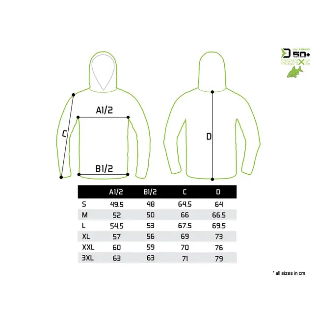 Hanorac cu Glugă si Protectie UV Delphin UV ARMOR 50+ Reaxe
