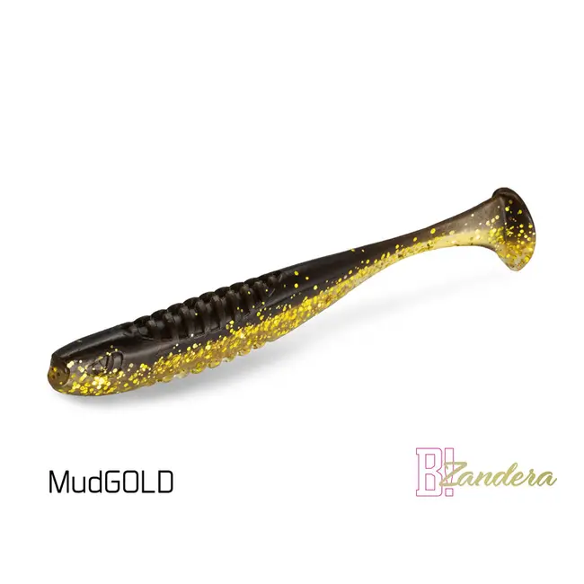 Shad Delphin ZANDERA UVs, 12cm, 5buc/blister, Culoare Mudgold
