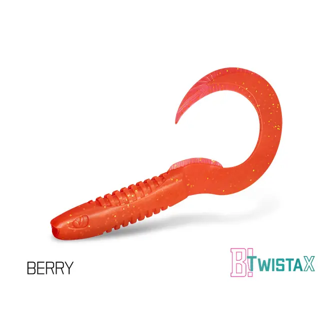 Twister Delphin Twistax Eeltail UVS, 15cm, 5buc/plic, Culoare Berry