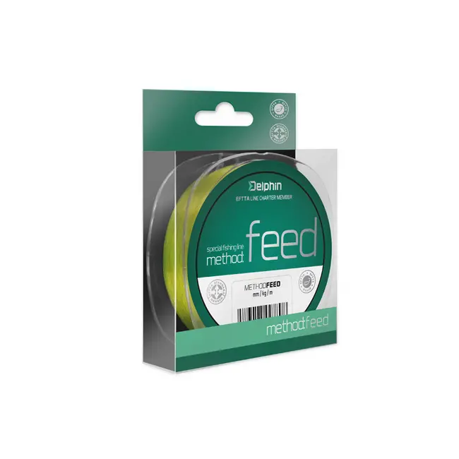 Fir Monofilament Delphin FIN Method FEED, Galben Fluo, 150m
